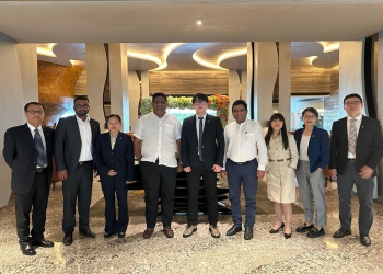 State Minister Arundika Fernando welcomes a delegation from Canada Sunny Energy Investment Group Co., Ltd. and Canada Solar Valley Green Hydrogen Group Co., Ltd.